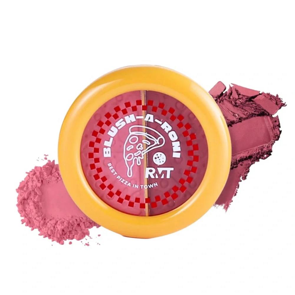 Romantic #3 Beauty Blush-a-Roni Pizza Box Pink Powder Duo Matte Buildable Color